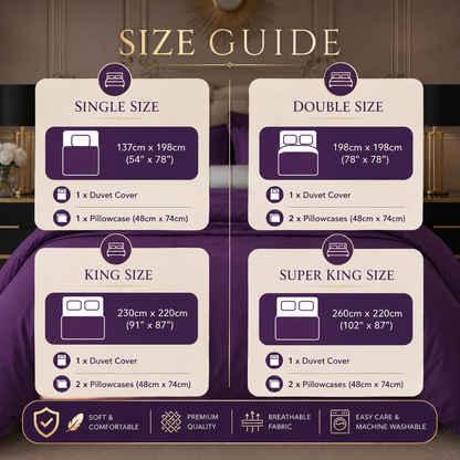 ZUAA Elegant Panel Velvet Duvet Set with 2 Pillowcases – Plush Softness, Sophisticated Style & Available in All Bed Sizes