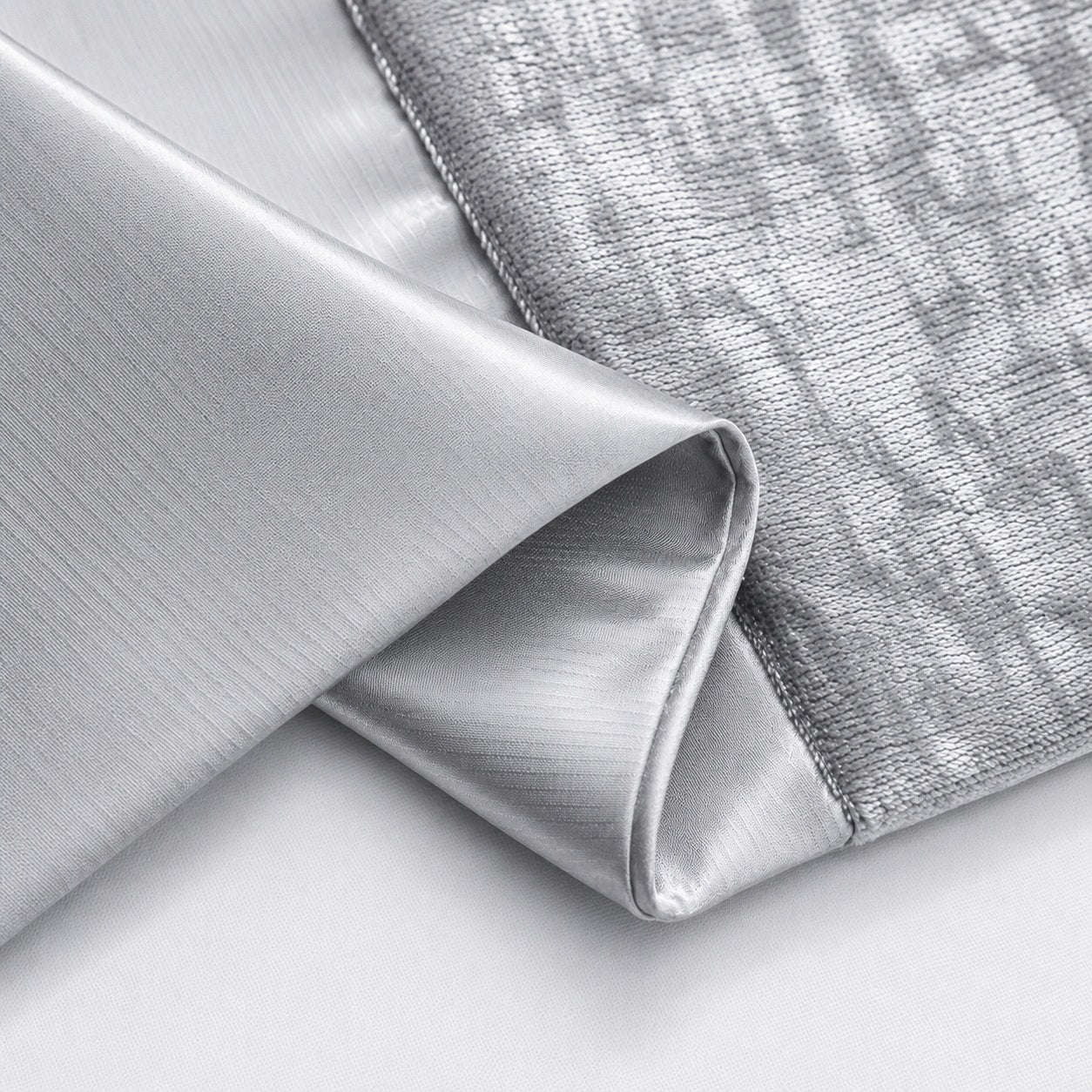 Luxury Velvet & Satin Accent Pillow Slip | Dual-Texture Throw Cushion Shell with Concealed Zipper | Single Pack
