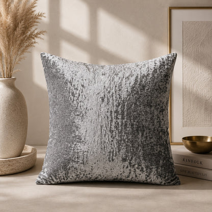 Crushed Velvet Cushion Cover – Soft and Elegant Decorative Pillowcase Available in Various Colors Pack of one