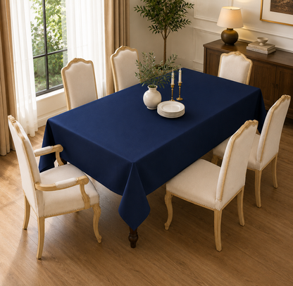 Luxury Rectangular Tablecloth - Premium Washable Dining Table Cover