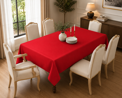 Luxury Rectangular Tablecloth - Premium Washable Dining Table Cover